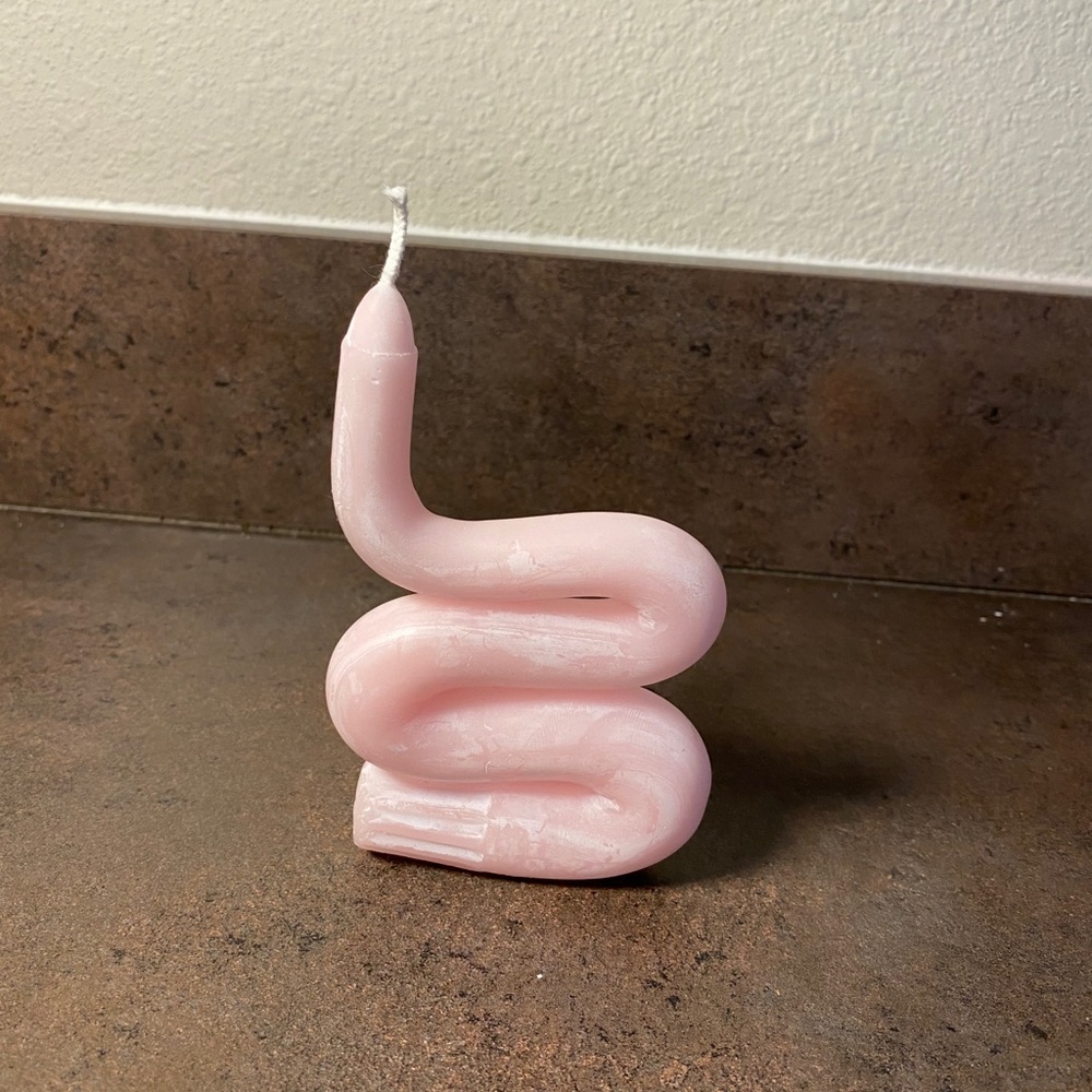 Pink candle